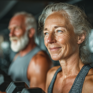 Люди старшого віку займаються групову активністю